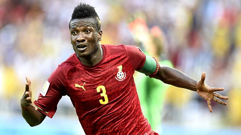 Kapten Timnas Ghana, Asamoah Gyan. - INDOSPORT